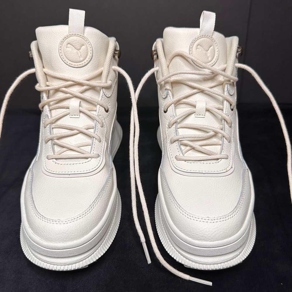 Puma Off-White Leather High-Tops